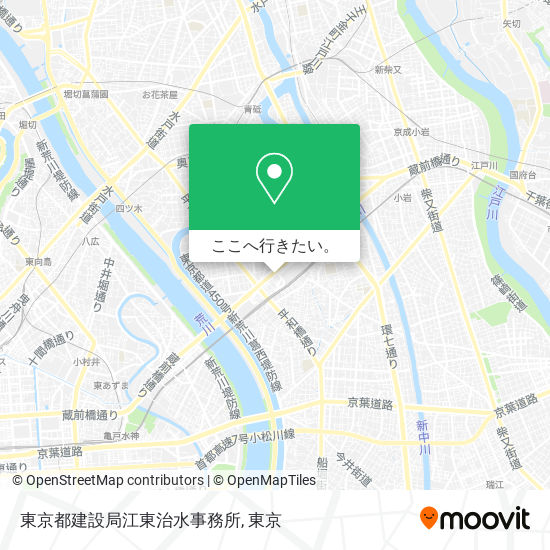 東京都建設局江東治水事務所地図