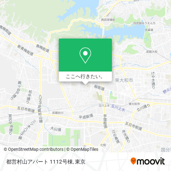 都営村山アパート 1112号棟地図