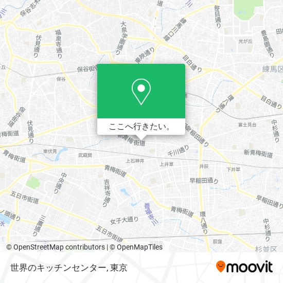 世界のキッチンセンター地図