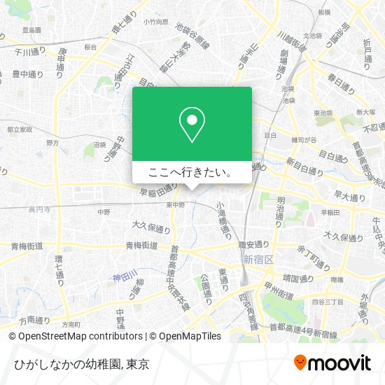 ひがしなかの幼稚園地図