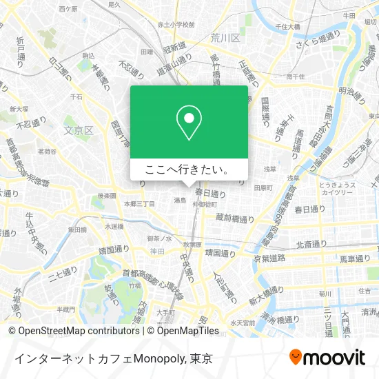 インターネットカフェMonopoly地図