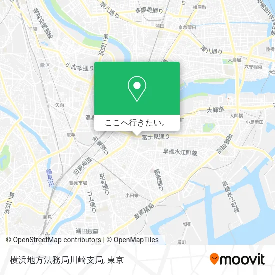 横浜地方法務局川崎支局地図