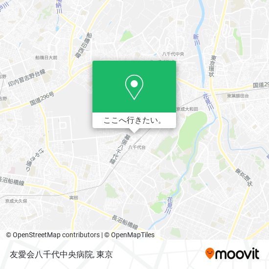 友愛会八千代中央病院地図