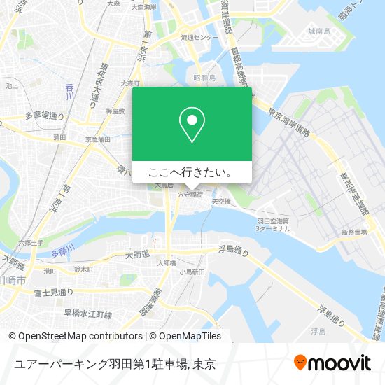 ユアーパーキング羽田第1駐車場地図