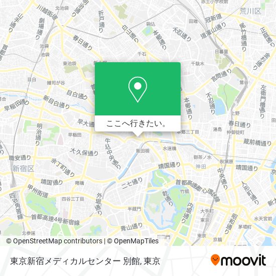 東京新宿メディカルセンター 別館地図