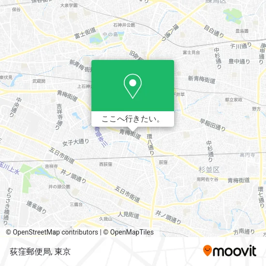 荻窪郵便局地図