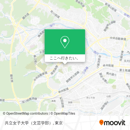 共立女子大学（文芸学部）地図