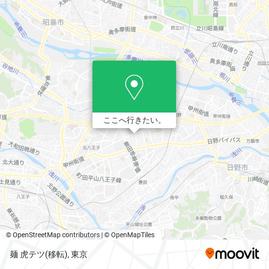 麺 虎テツ(移転)地図