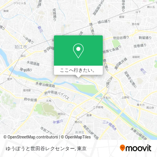 ゆうぽうと世田谷レクセンター地図