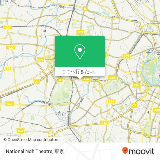 National Noh Theatre地図