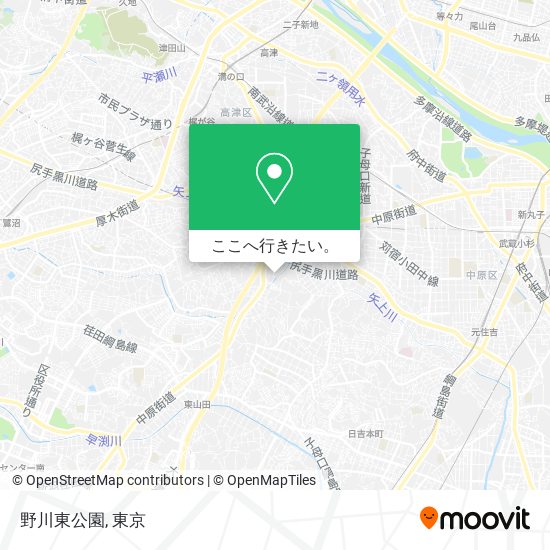 野川東公園地図