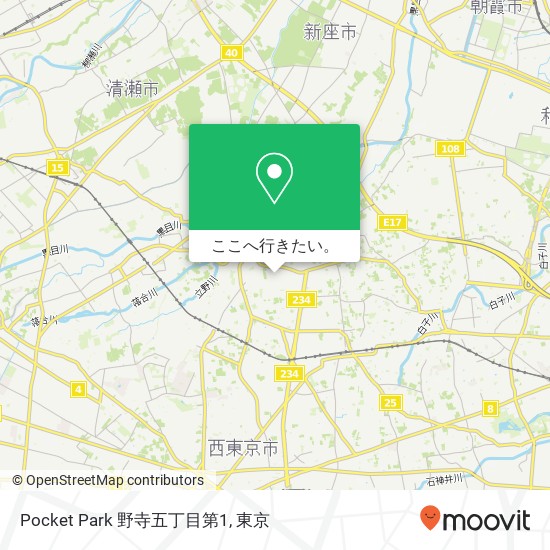 Pocket Park 野寺五丁目第1地図