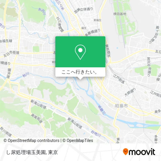 し尿処理場玉美園地図