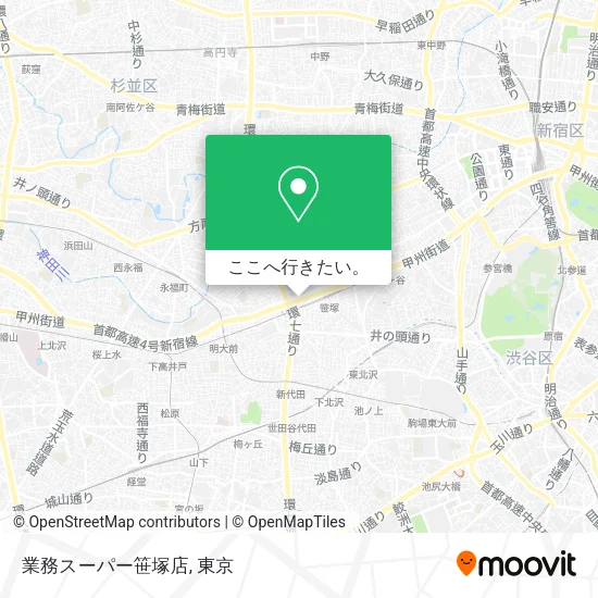 業務スーパー笹塚店地図