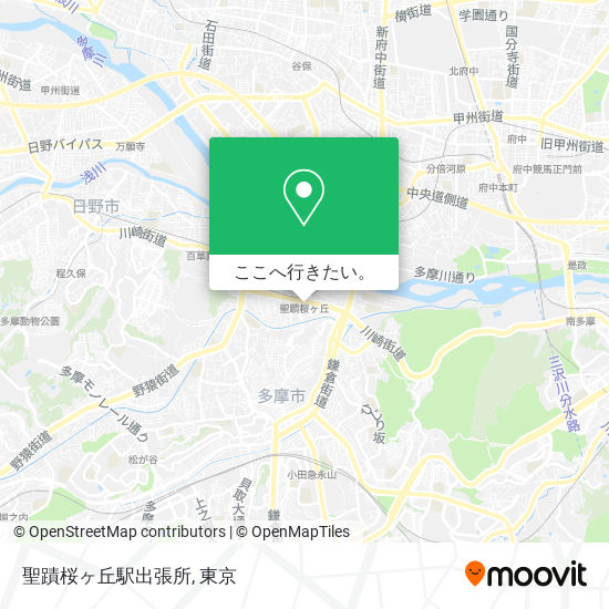 聖蹟桜ヶ丘駅出張所地図