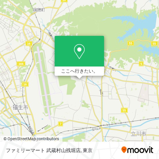 ファミリーマート 武蔵村山残堀店地図