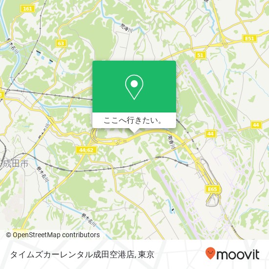 タイムズカーレンタル成田空港店地図