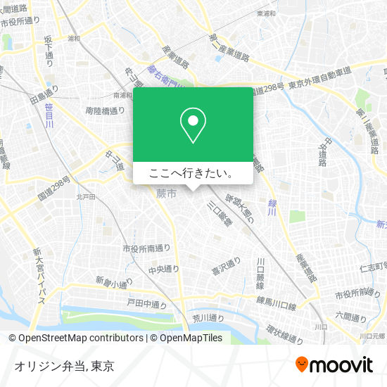 オリジン弁当地図