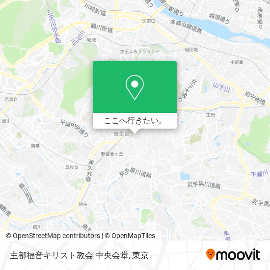 主都福音キリスト教会 中央会堂地図