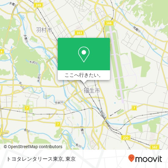 トヨタレンタリース東京地図
