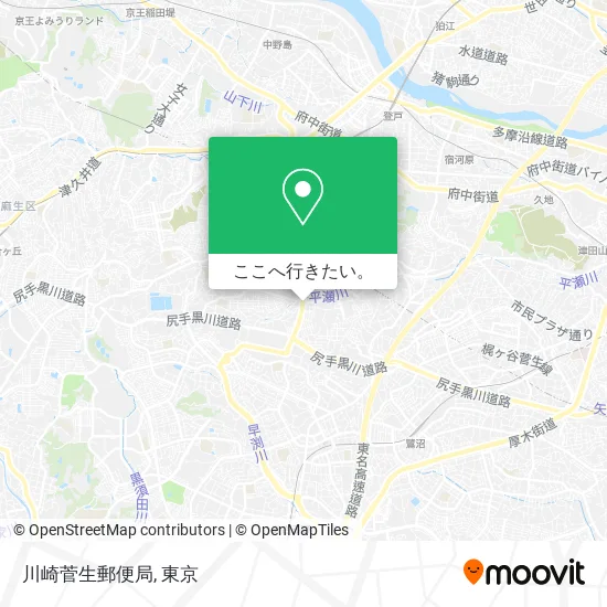 川崎菅生郵便局地図