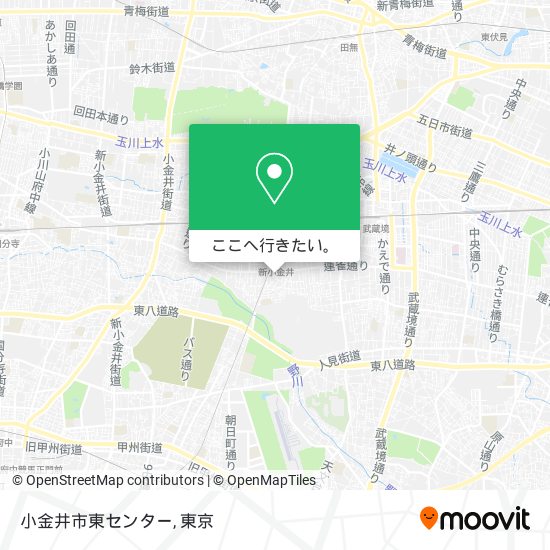 小金井市東センター地図