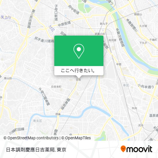 日本調剤慶應日吉薬局地図