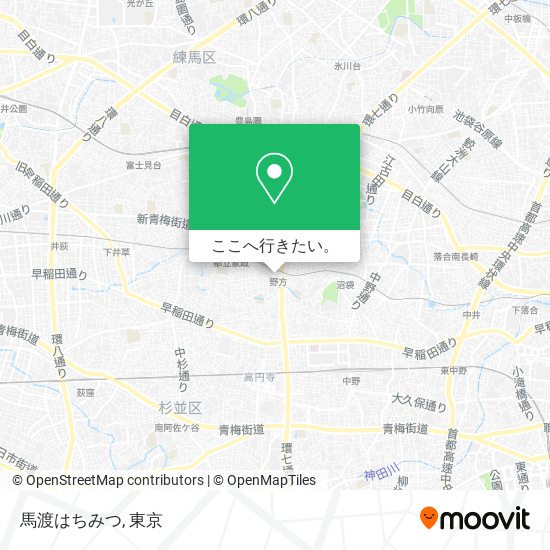 馬渡はちみつ地図