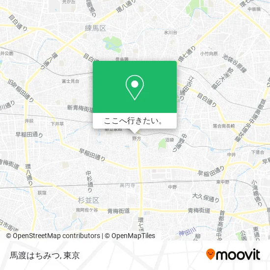 馬渡はちみつ地図