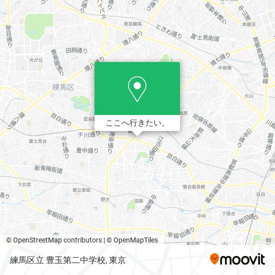 練馬区立 豊玉第二中学校地図
