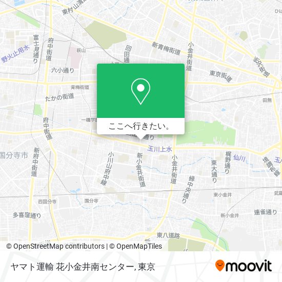 ヤマト運輸 花小金井南センター地図