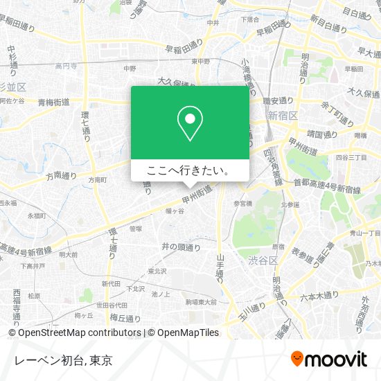 レーベン初台地図