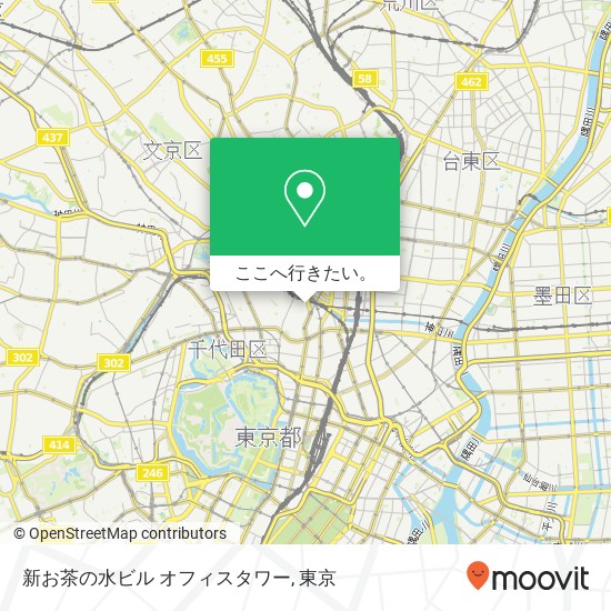 新お茶の水ビル オフィスタワー地図