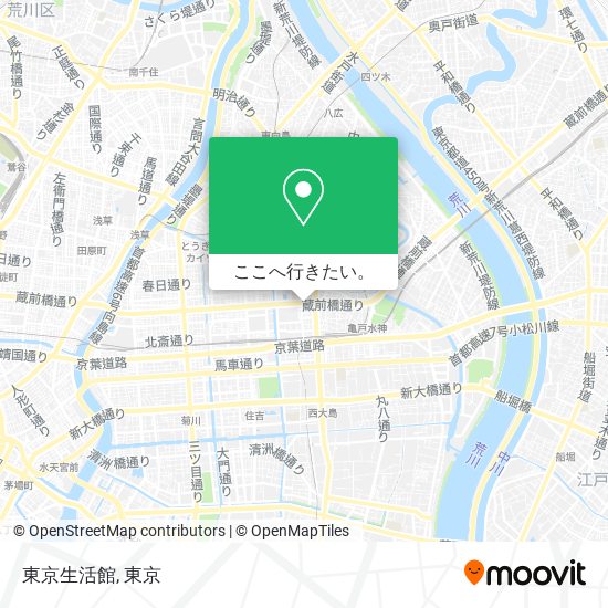 東京生活館地図
