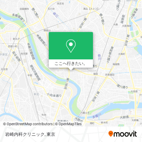 岩崎内科クリニック地図