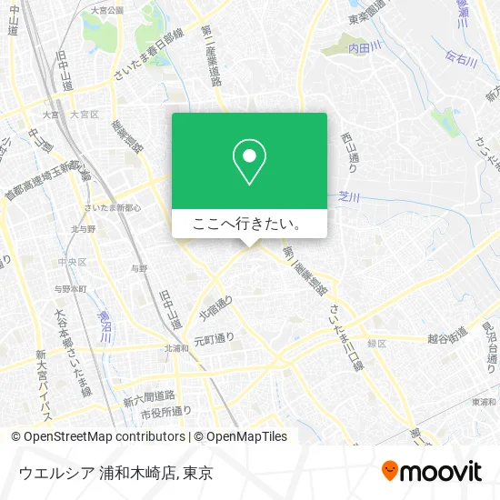 ウエルシア 浦和木崎店地図