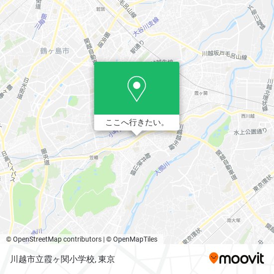 川越市立霞ヶ関小学校地図