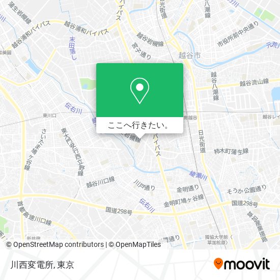 川西変電所地図