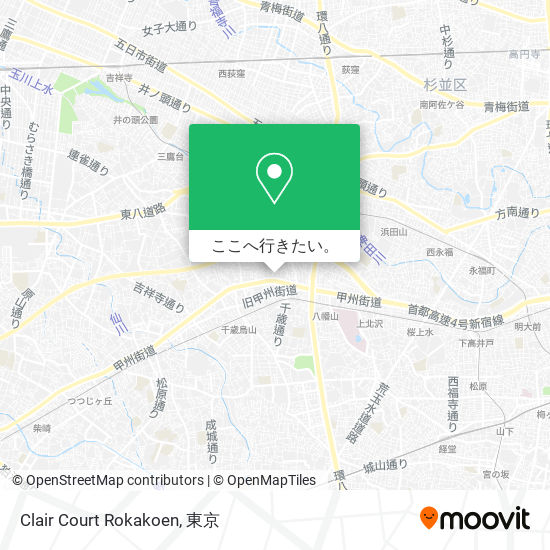 Clair Court Rokakoen地図