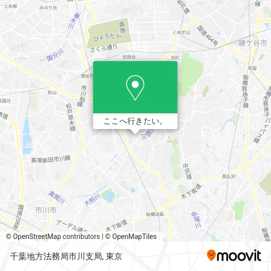 千葉地方法務局市川支局地図