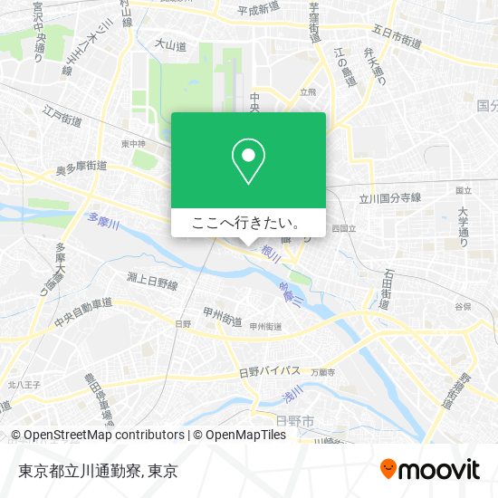東京都立川通勤寮地図