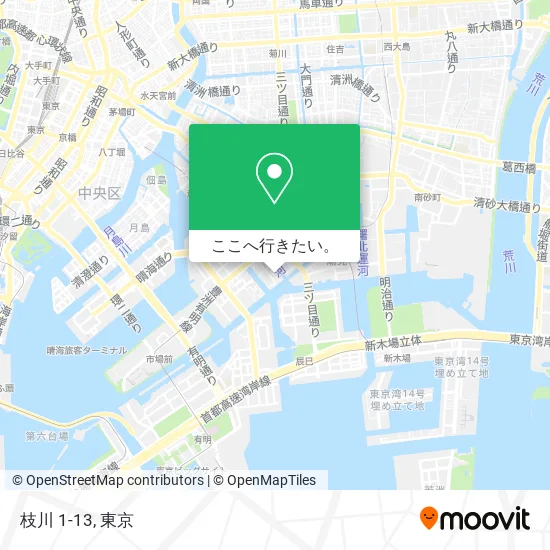 枝川 1-13地図