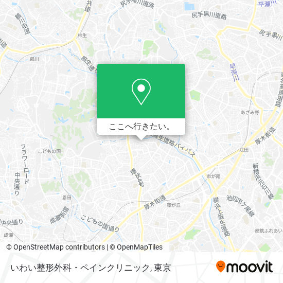 いわい整形外科・ペインクリニック地図