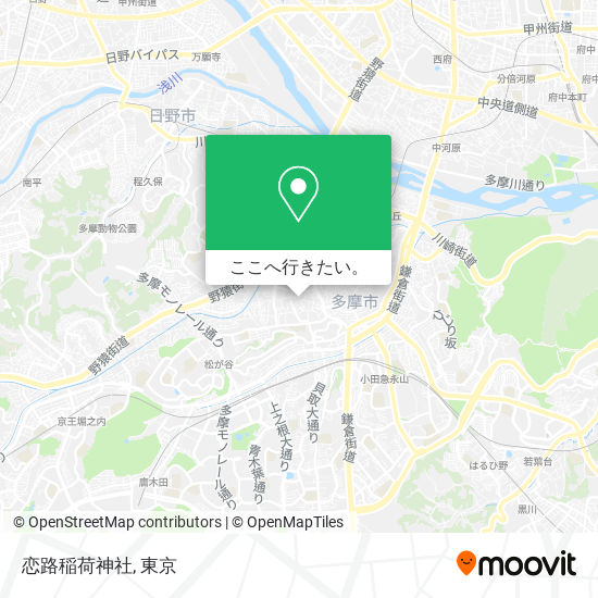 恋路稲荷神社地図