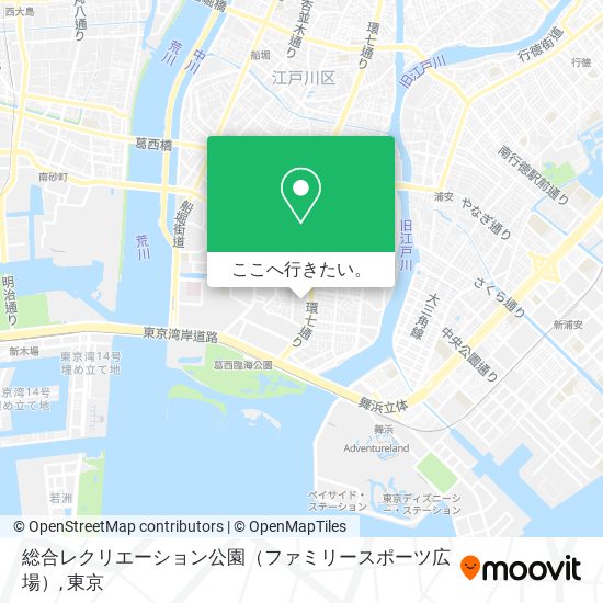 総合レクリエーション公園（ファミリースポーツ広場）地図