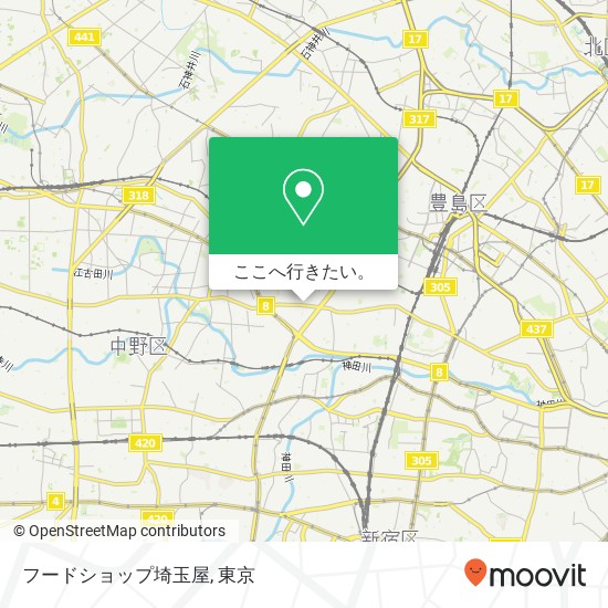 フードショップ埼玉屋地図