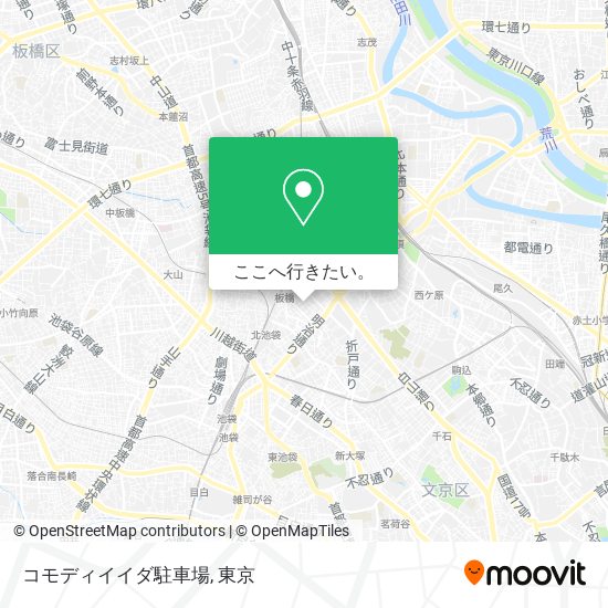 コモディイイダ駐車場地図