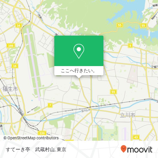 すてーき亭　武蔵村山地図