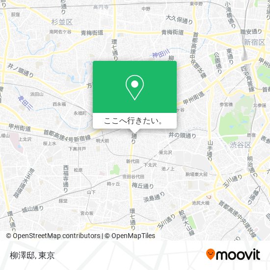 柳澤邸地図