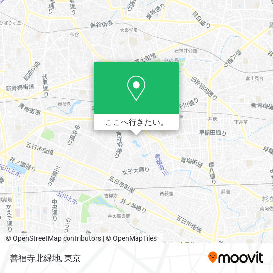 善福寺北緑地地図